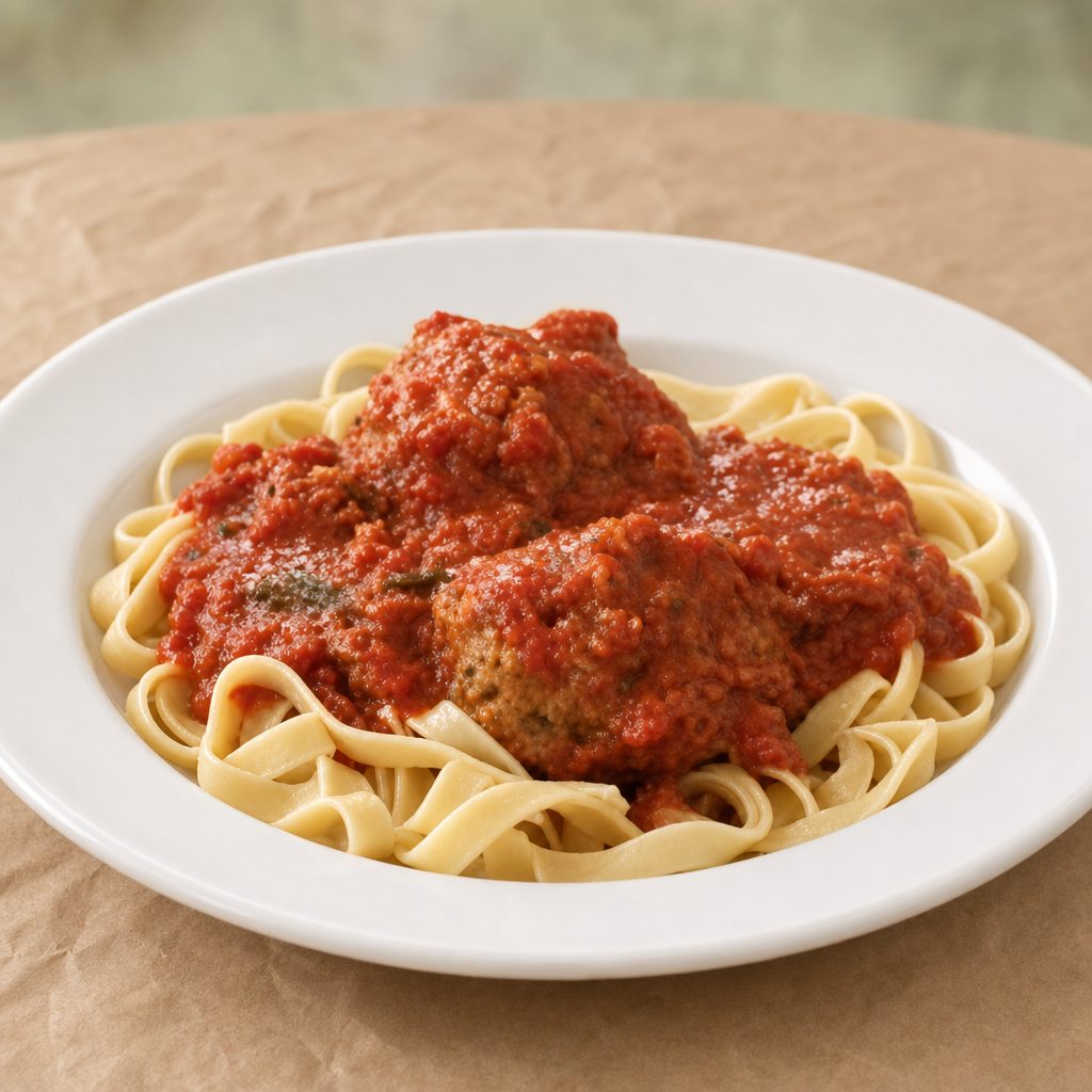 Kids Spaghetti & Meatballs.