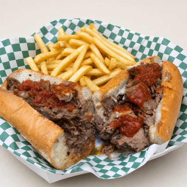 12" Romano's Pizza Steak.