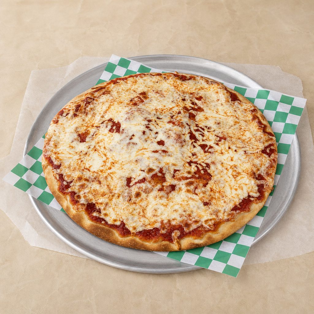(Lg) Round Cheese Pizza.