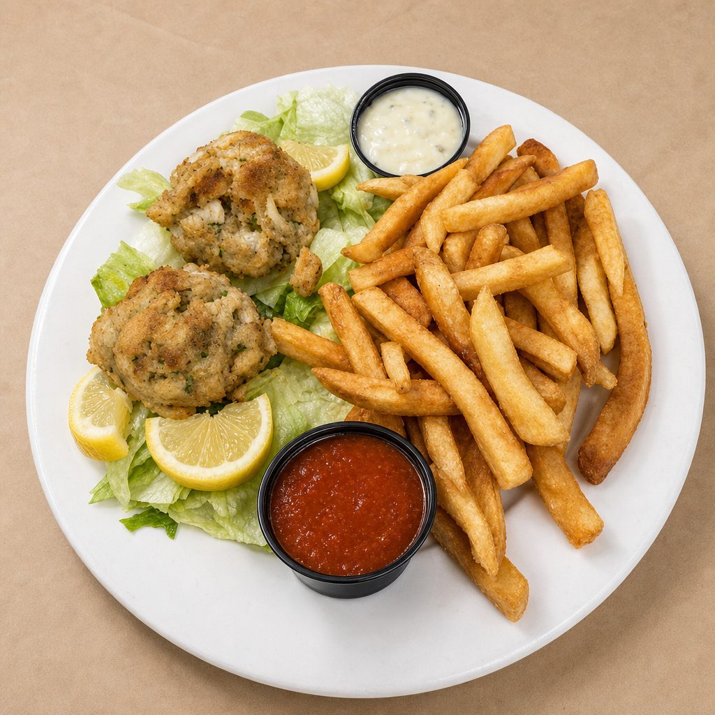 Maryland Lump Meat Crabcake Platter.