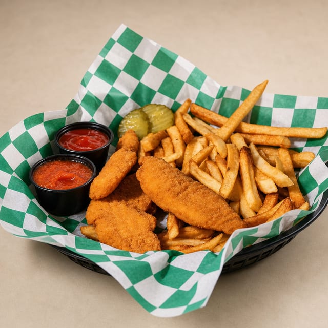 3 Pieces Crispy Chicken Finger Platter.