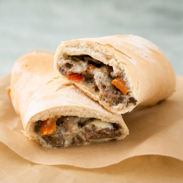 Jumbo Cheese Steak Stromboli.
