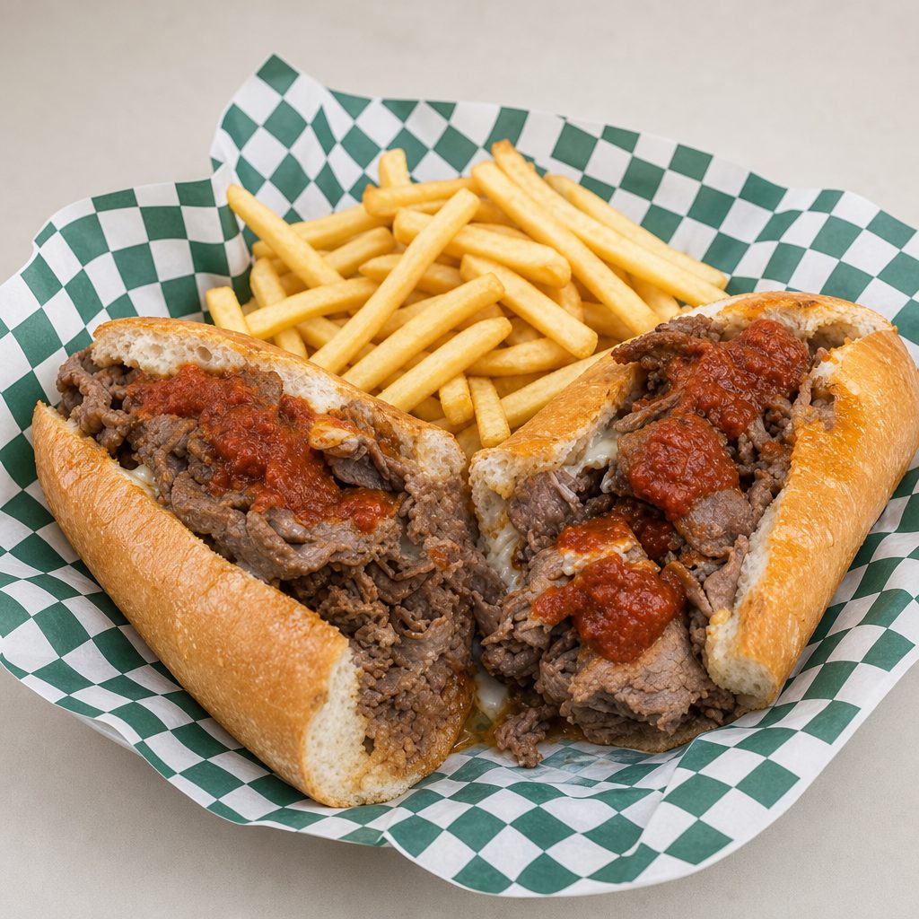 9" Romano's Pizza Steak.