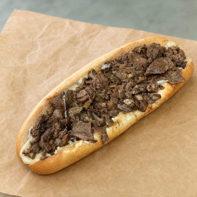 12" Cheese Steak.