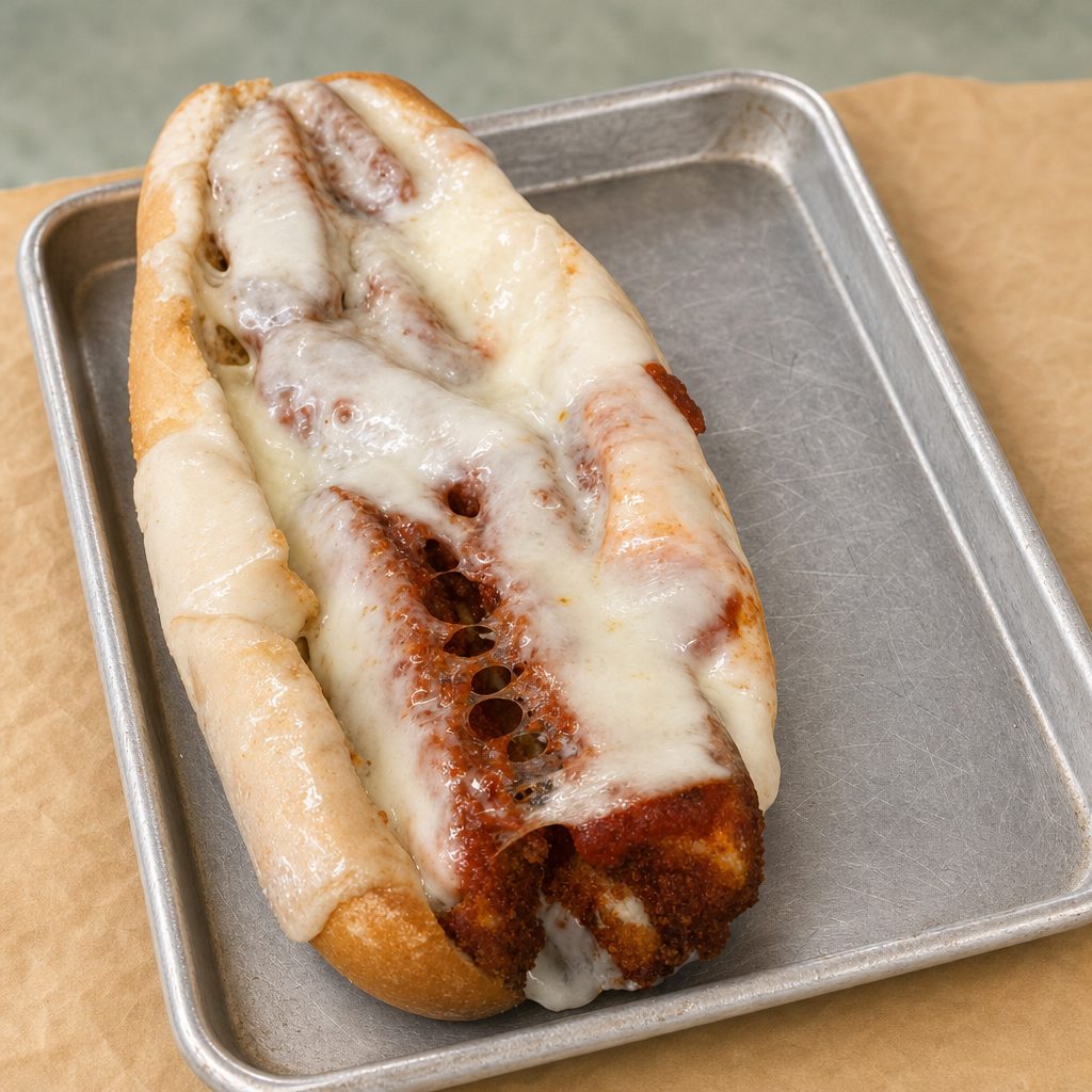 12" Eggplant Parm Grinder.