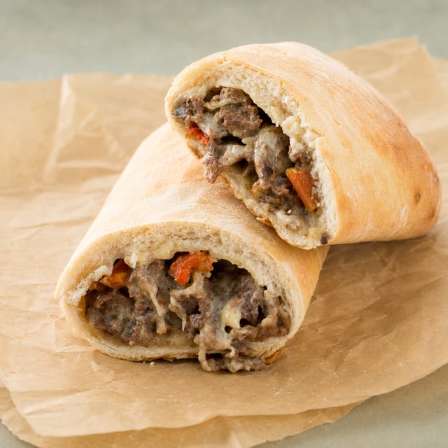 Jumbo Special Philly Cheese Steak Stromboli.