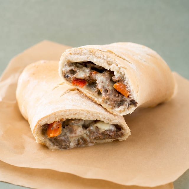 Regular Cheese Steak Stromboli - Bake at Home.