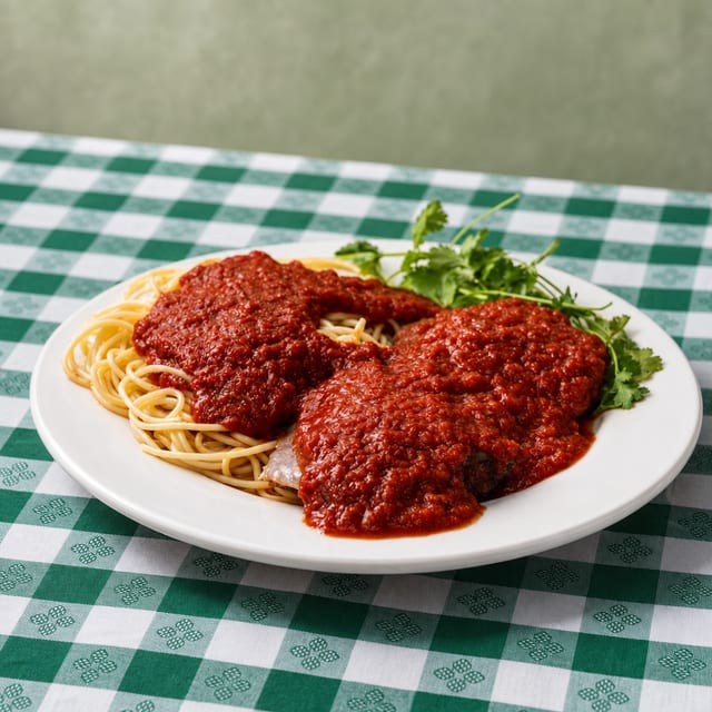 Two Veal Parmigiana.