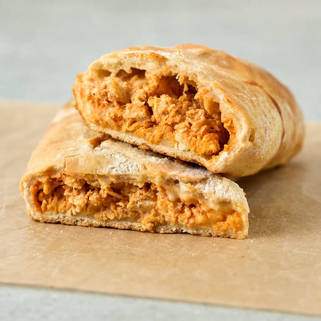 Buffalo Chicken Cheese Steak Stromboli.