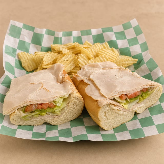 9" Oven Roasted Turkey Hoagie.