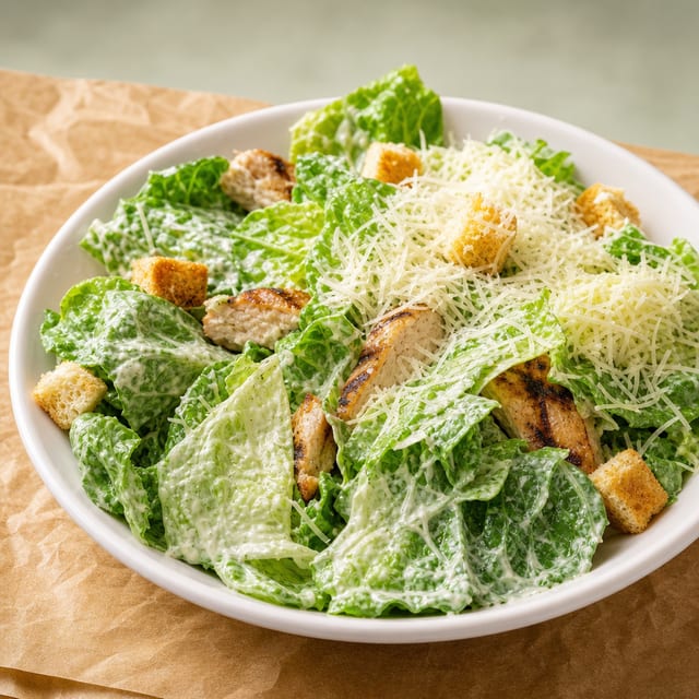 Grilled Chicken Caesar Salad.
