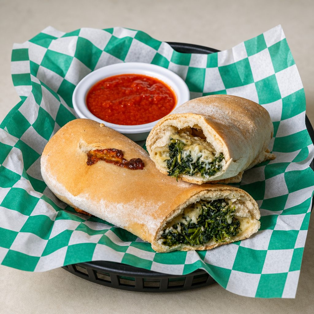 The Spinach Stromboli.