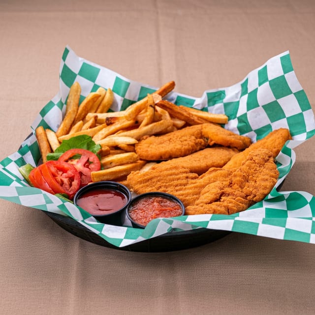 5 Pieces Crispy Chicken Finger Platter.