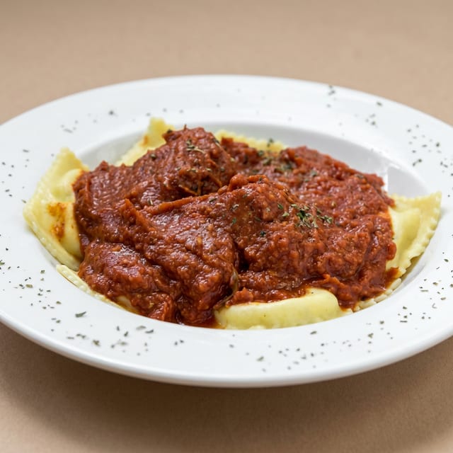 Ravioli & Meatballs.