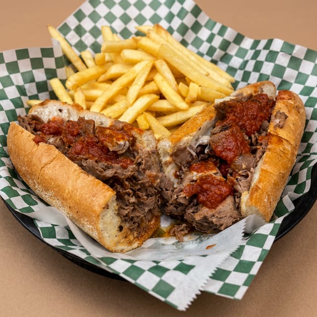 12" Romano's Pizza Steak.