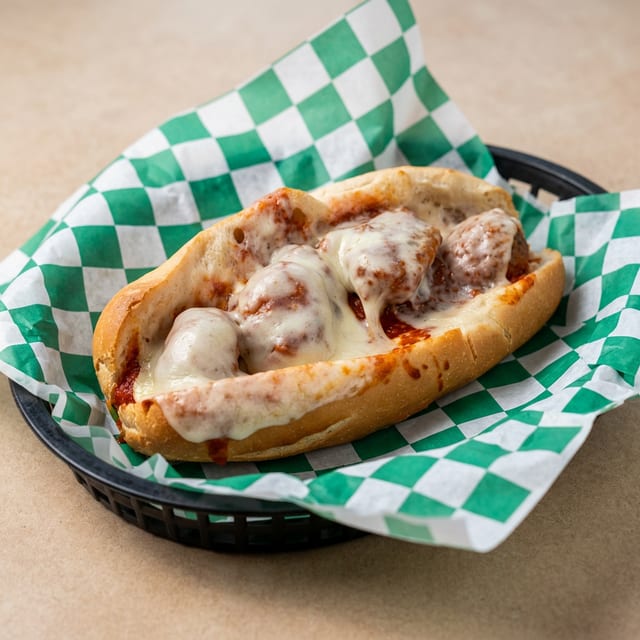 12" Meatball Provolone Grinder.