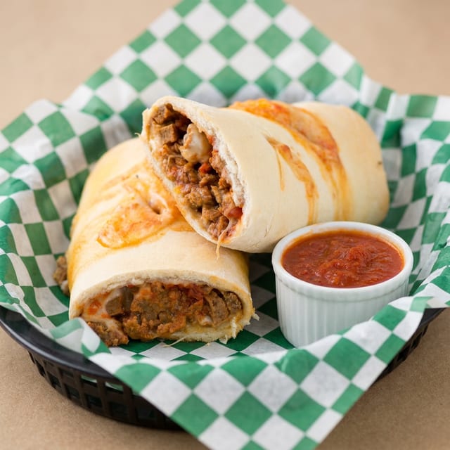 Meatball Provolone Stromboli - Bake at Home.