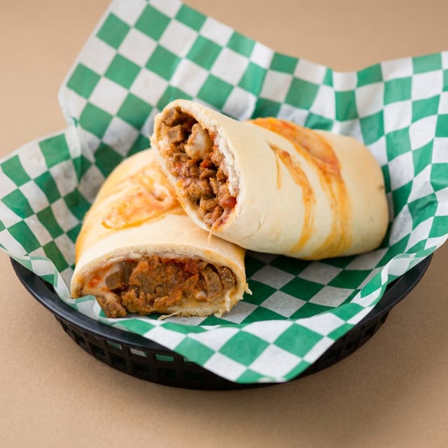 Meatball Provolone Stromboli.