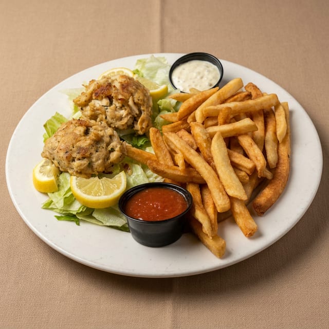Maryland Lump Meat Crabcake Platter.