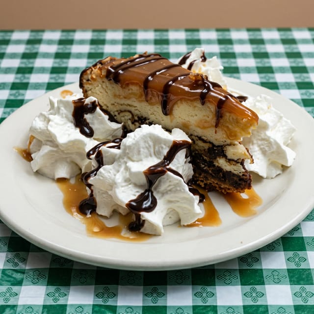 Gourmet Turtle Cheesecake.