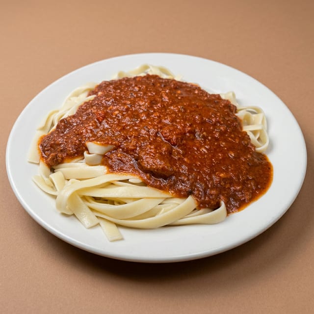 Fettuccine Bolognese.