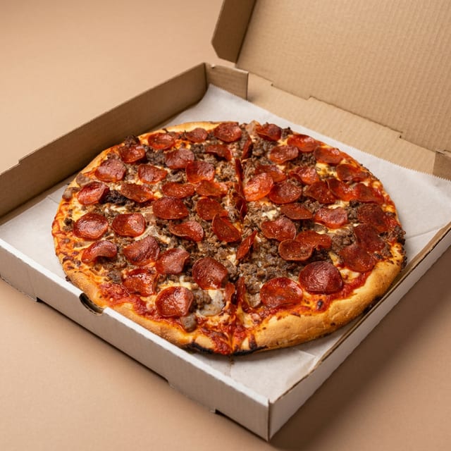 Romano's Meat Lovers Pizza.