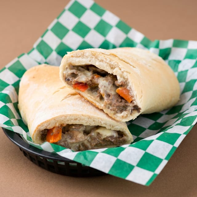 Jumbo Cheese Steak Stromboli - Bake at Home.