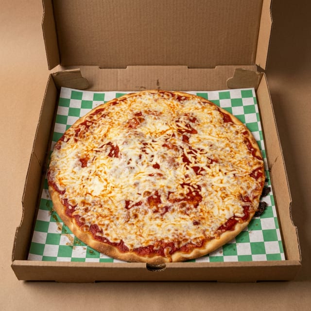 (Med) Round Cheese Pizza.