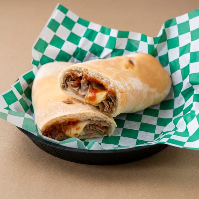 Jumbo Pizza Steak Stromboli.