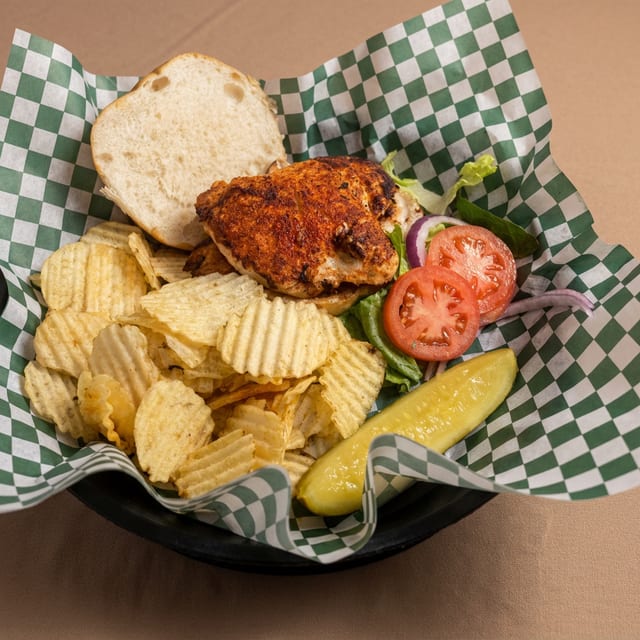 One Blackened Chicken Sandwich.