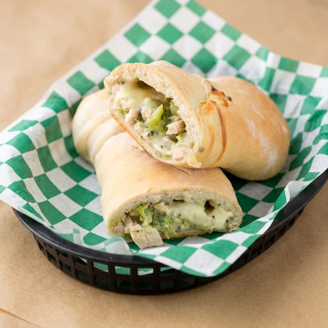Chicken & Broccoli Stromboli.
