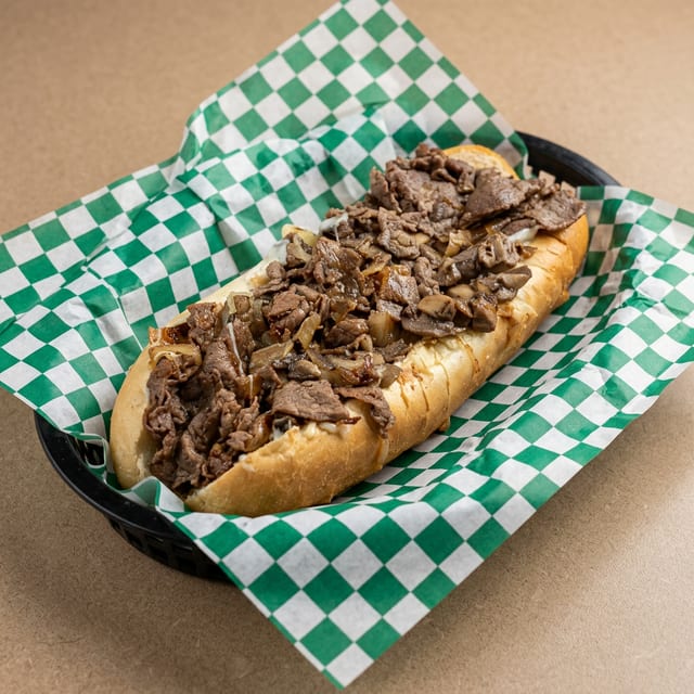 9" Cheese Steak.