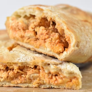 Buffalo Chicken Cheese Steak Stromboli - Bake at Home