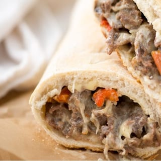 Regular Special Philly Cheese Steak Stromboli - Bake at Home