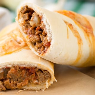 Meatball Provolone Stromboli