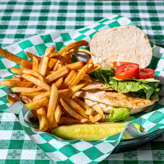 Two Breast Blackened Chicken Sandwich with Cheese